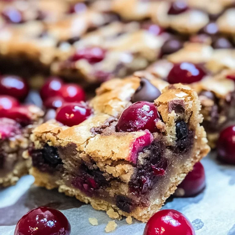 Chocolate Chip Cherry Bars