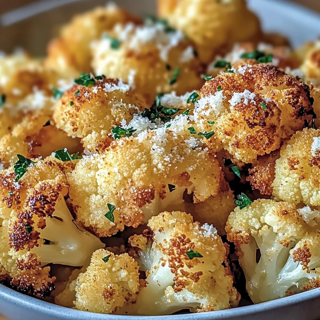 Crispy Parmesan Roasted Cauliflower Recipe