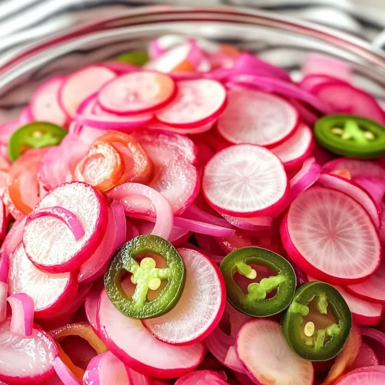 Easy Quick Pickled Radishes