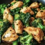 Garlic Chicken with Broccoli and Spinach