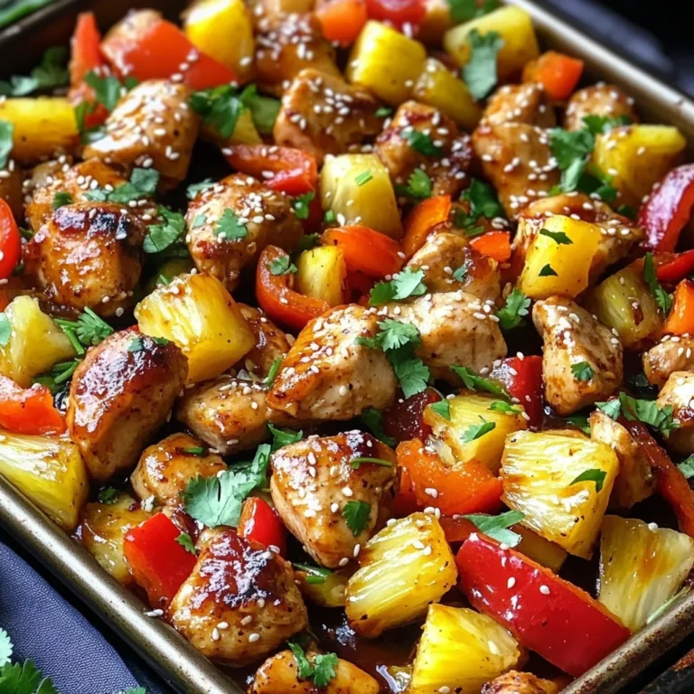 Hawaiian Chicken Sheet Pan Meal (Whole30, Paleo, Low Carb)
