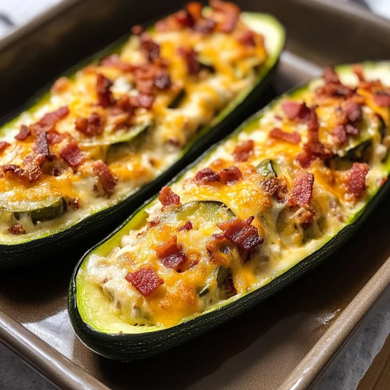 Jalapeno Popper Zucchini Boats