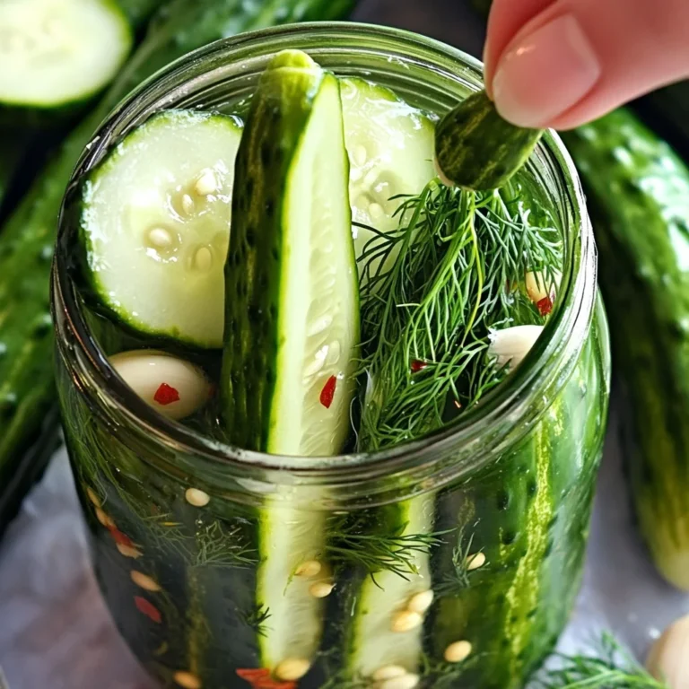 Refrigerator Dill Pickles