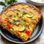 Summer Garden Crustless Zucchini Pie