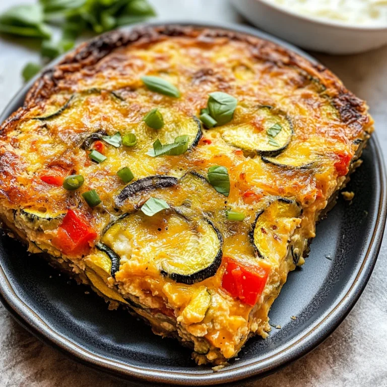 Summer Garden Crustless Zucchini Pie