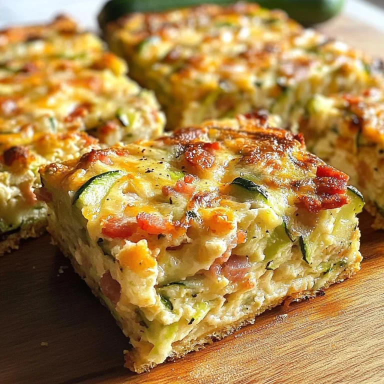 Zucchini and Turkey Bacon Slice