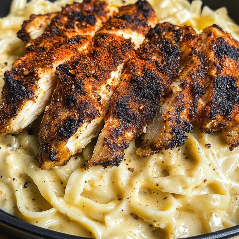 Blackened Cajun Chicken Alfredo