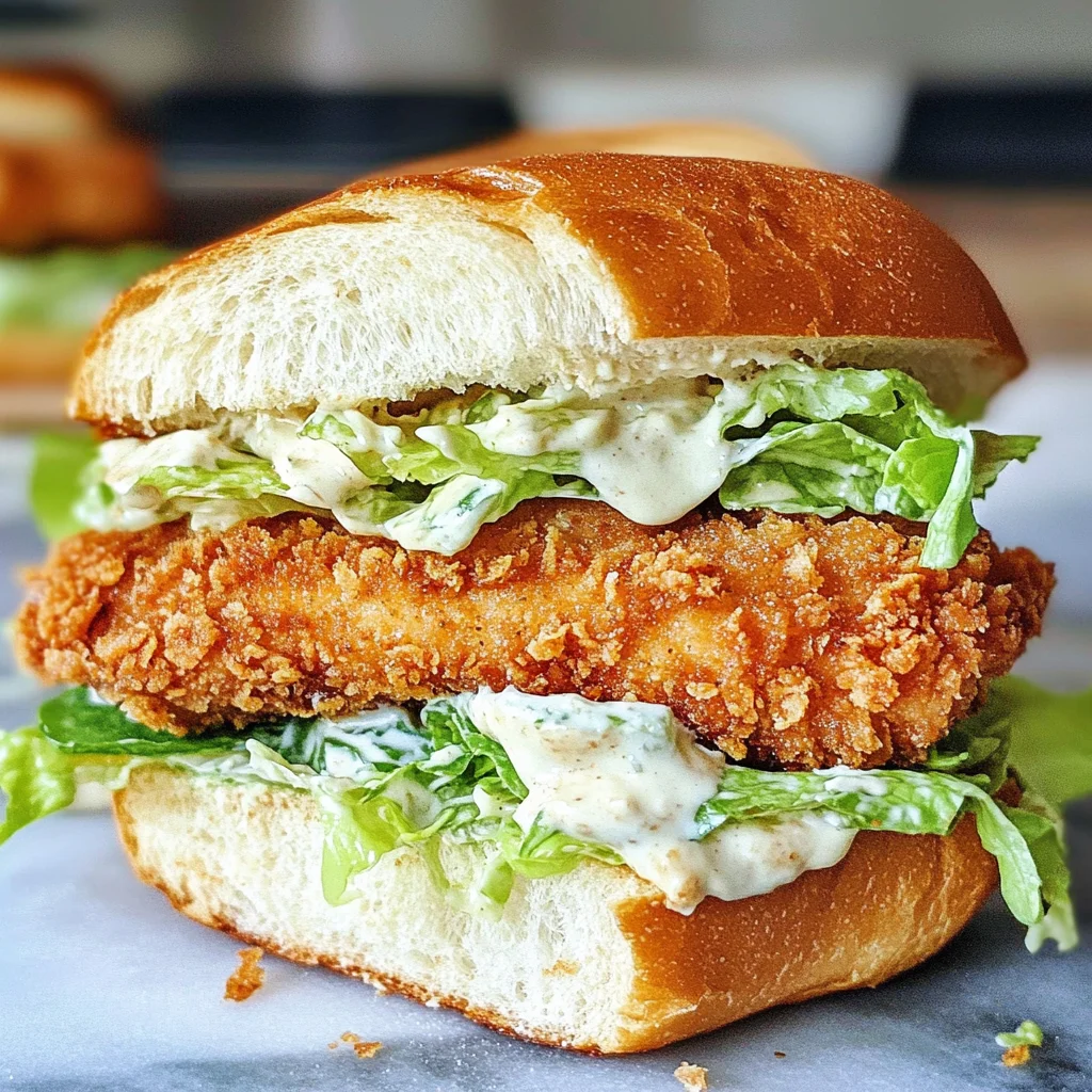 Crispy Chicken Caesar Sandwich
