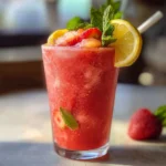 Frozen strawberry lemonade