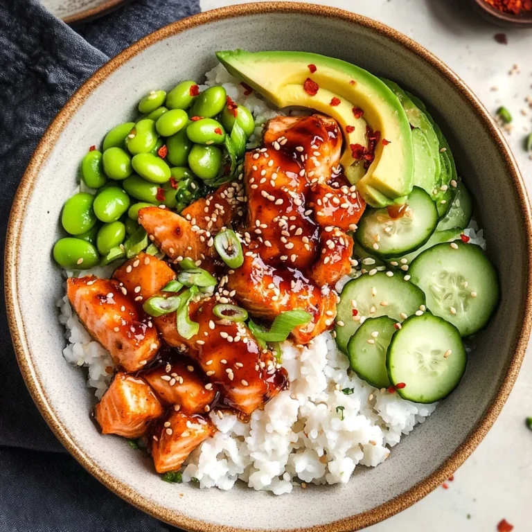 Honey Sriracha Salmon Bowls