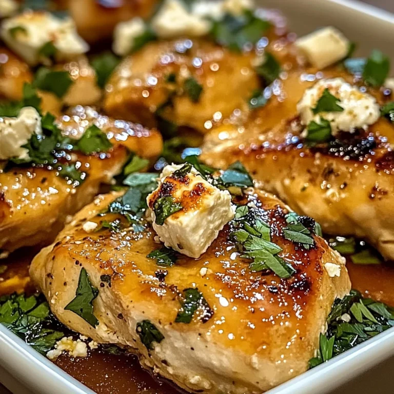 Hot Honey Feta Chicken Dish: A Deliciously Spicy and Savory Recipe