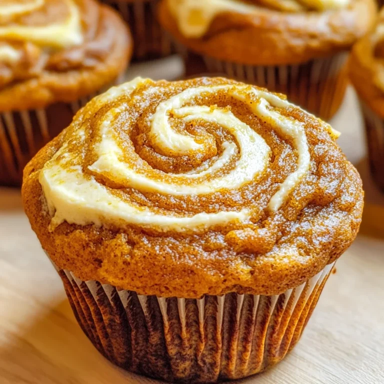 Best Swirled Pumpkin Cream Cheese Muffins