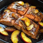 Bourbon Peach Roasted Salmon