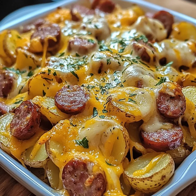 Cheesy Ranch Potatoes and Smoked Sausage