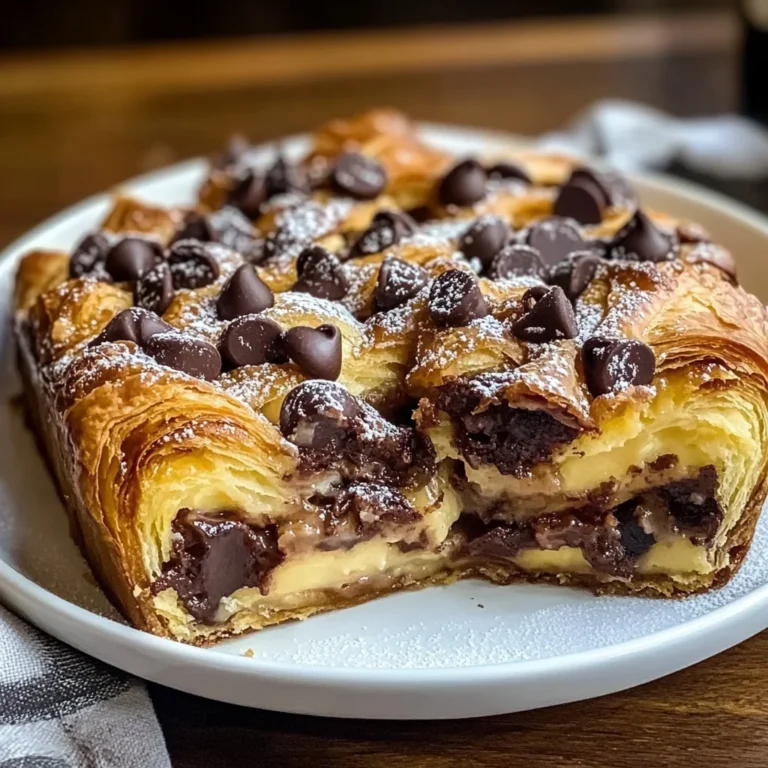 Decadent Chocolate Croissant Breakfast Bake
