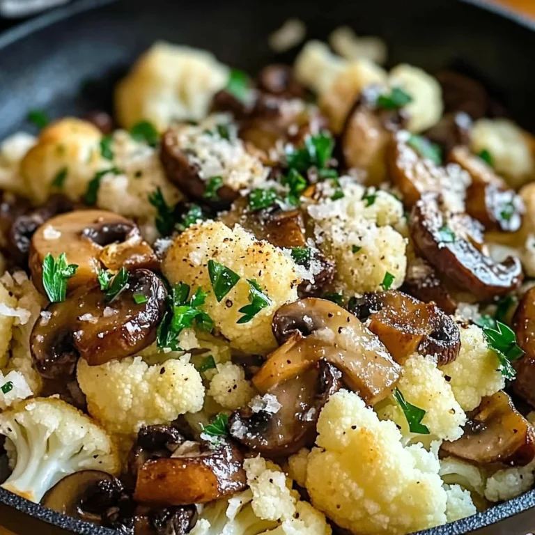 Garlic Cauliflower Mushroom Skillet: Quick & Delicious Dish