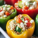 Greek Chicken Stuffed Peppers