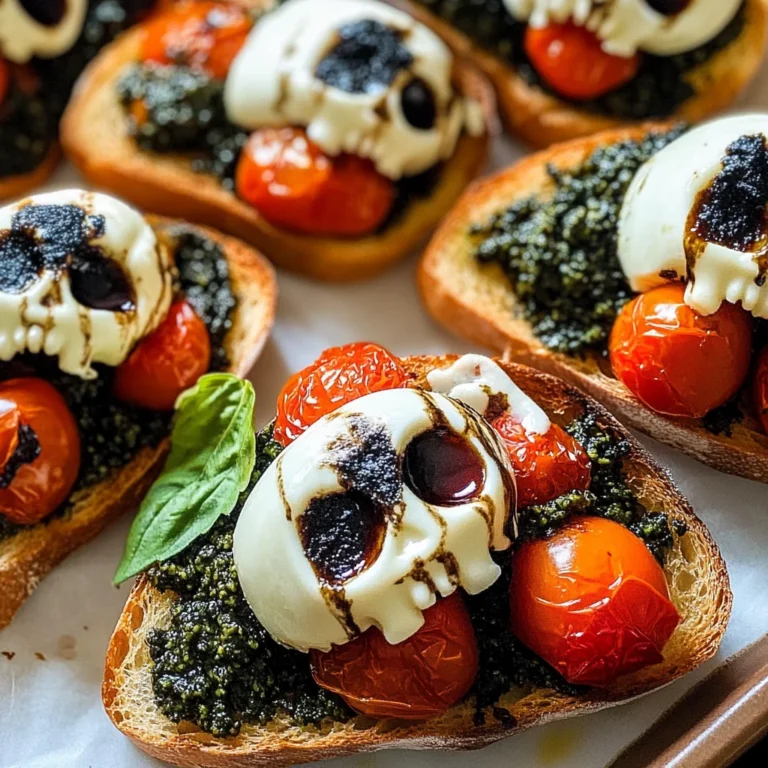 Halloween Bruschetta Appetizer