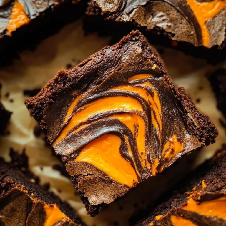 Halloween Cream Cheese Swirl Brownies