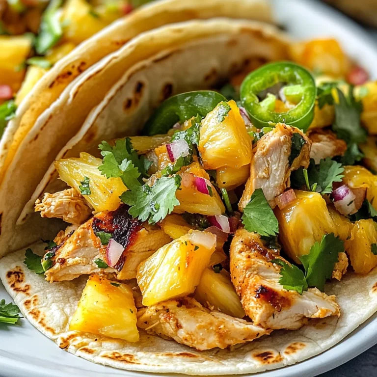 Pineapple Chicken Tacos