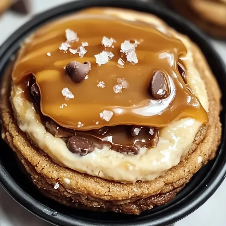 Salted Caramel Cheesecake Cookies