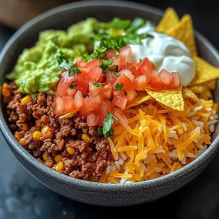 Taco Rice Bowl with Doritos Recipe