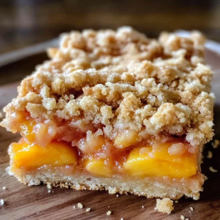 gluten free vegan peach crumb bars